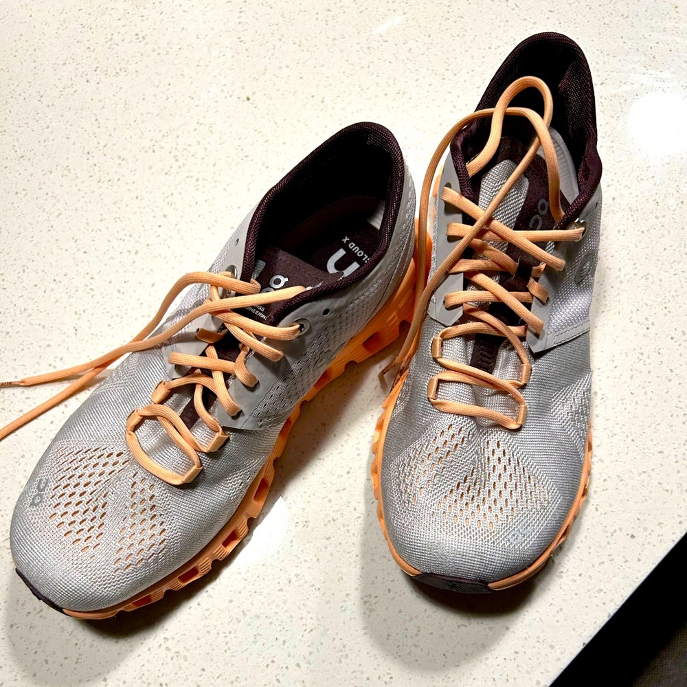 On Cloud running shoes. Used once